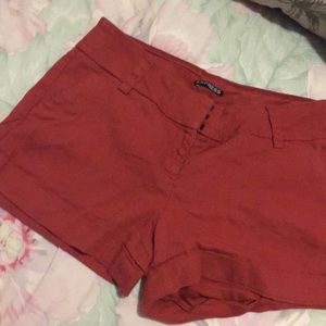 Red express shorts